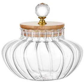 1 PCS High Borosilicate Stripe Sealed Jar, Kitchen Storage Jar, Coffee Can, Coffee Storage Container (Option: 1PCS)
